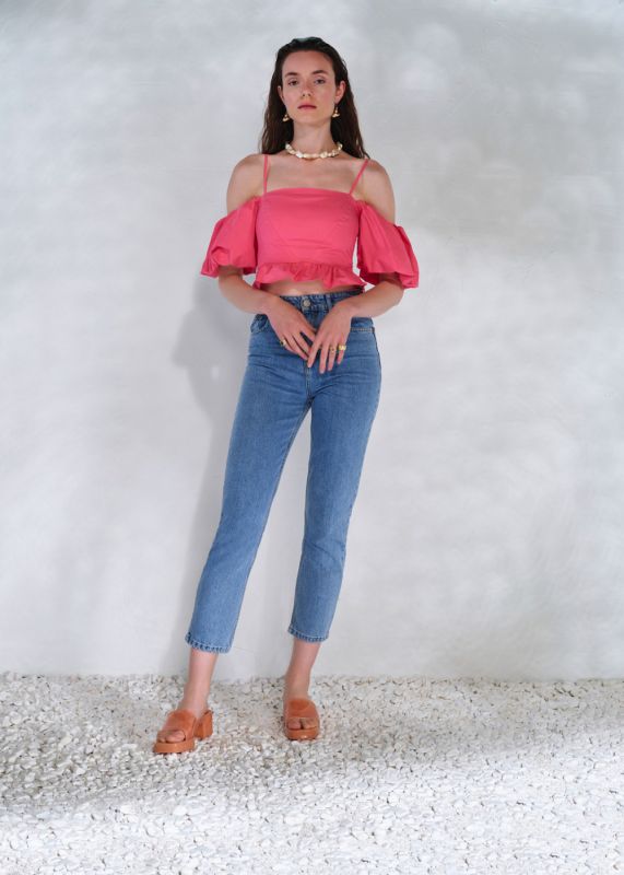 Poplin Crop Top