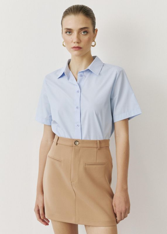 SHORT SLEEVE POPLIN SHIRT