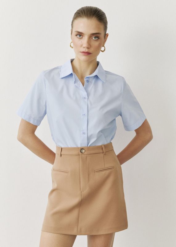 SHORT SLEEVE POPLIN SHIRT