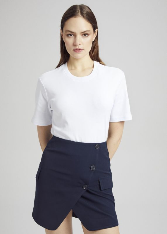 Asymmetric Detail Mini Skirt