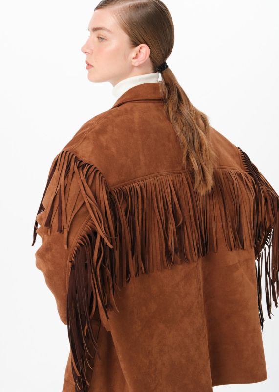 COWBOY SUEDE JACKET WITH TASSELS