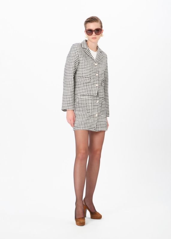 TWEED JACKET- TWEED MINI SKIRT