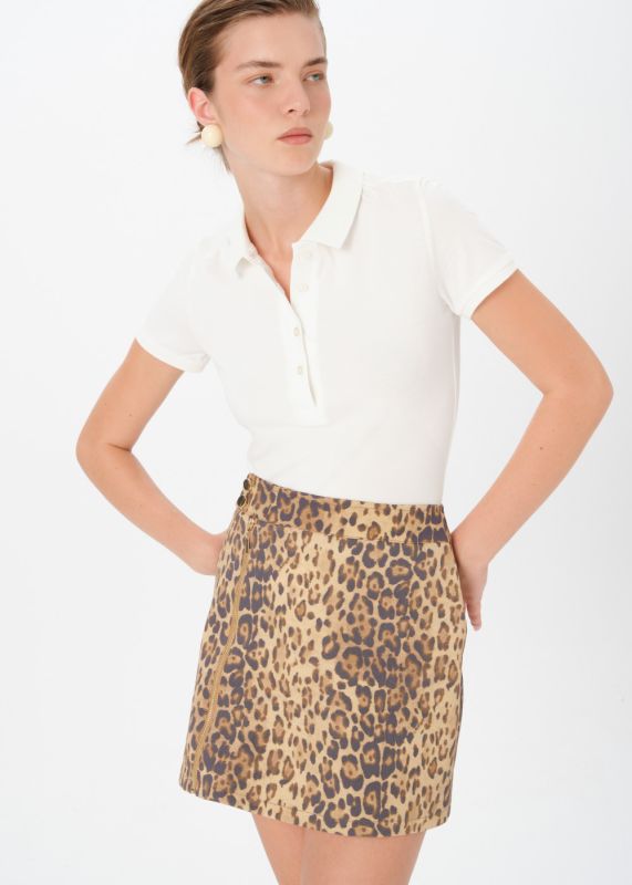 LEOPARD PRINT MINI SKIRT