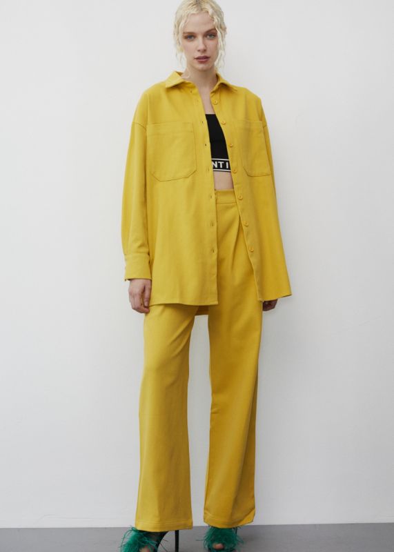 Oversized Gabardine Shirt - Gabardine Pants