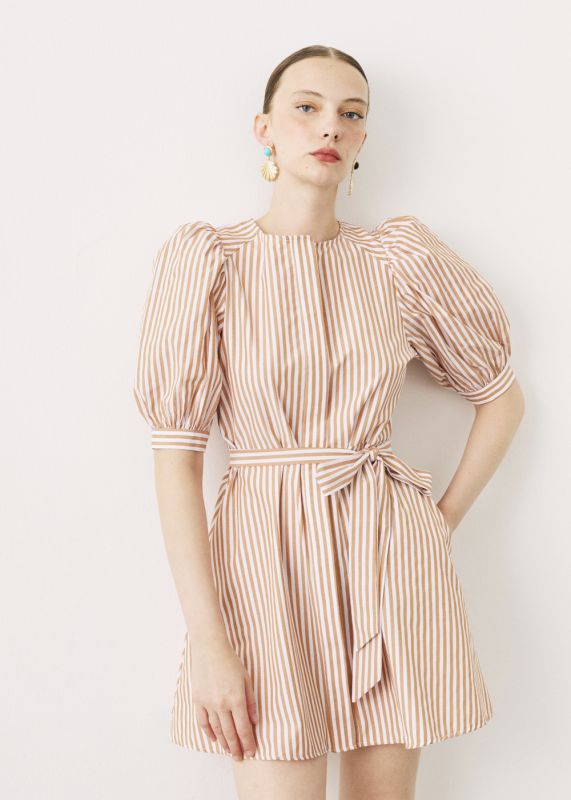 STRIPED POP DRESS