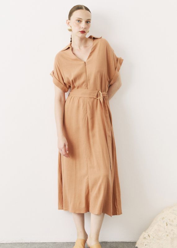 Linen Mini Length Dress