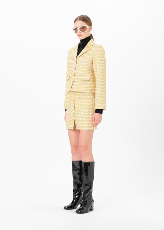 TWEED JACKET- TWEED MINI SKIRT