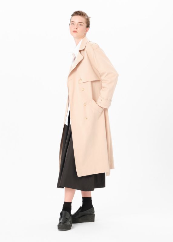 TRENCH COAT WITH BUTTON DETAIL