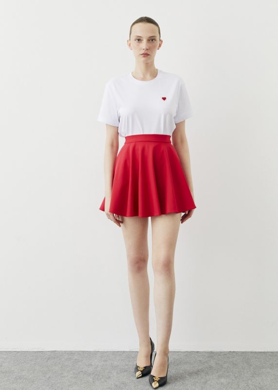 FLOUNCED MINI SKIRT