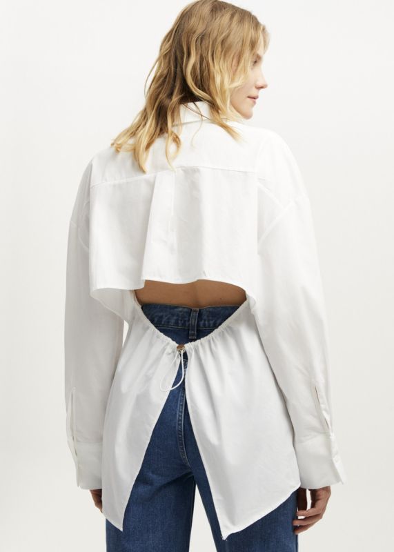 Backless Long Shirt