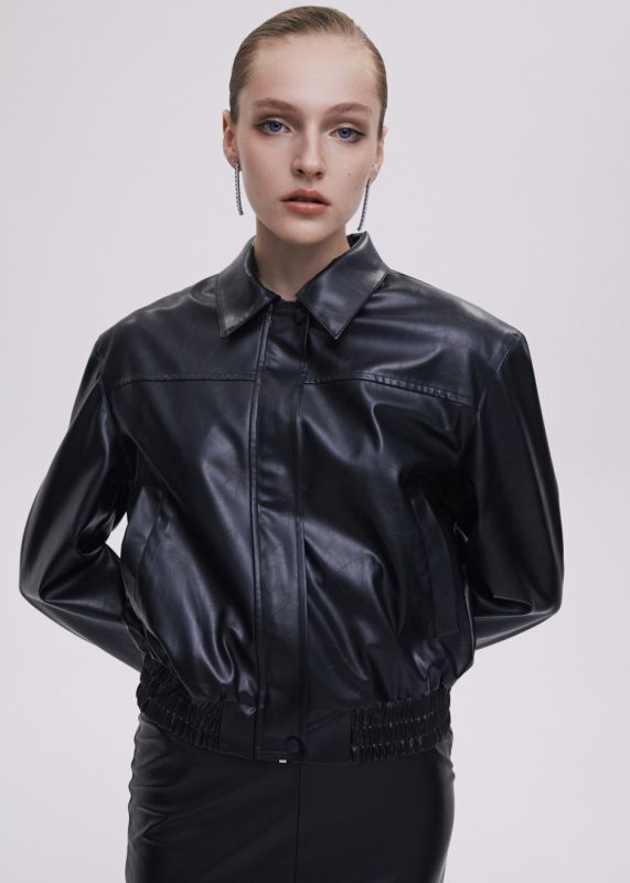 Leather Bomber Jacket