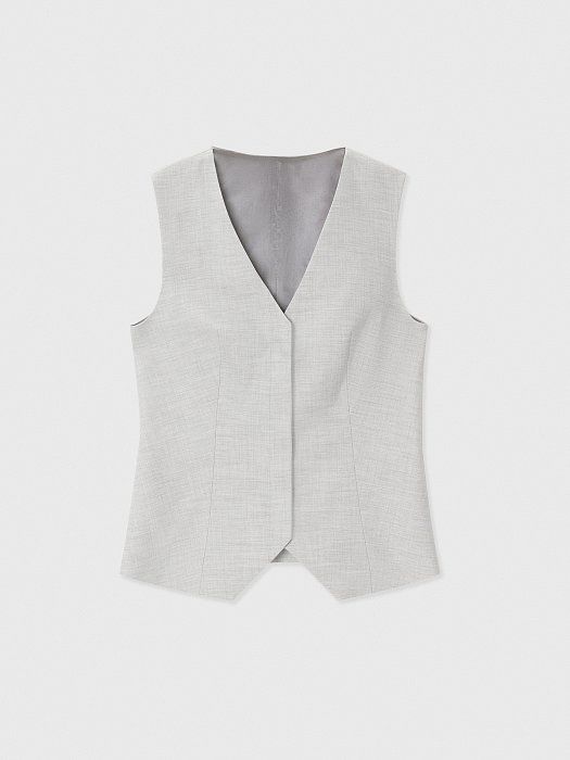 Vest with concealed clasp 428840208-073