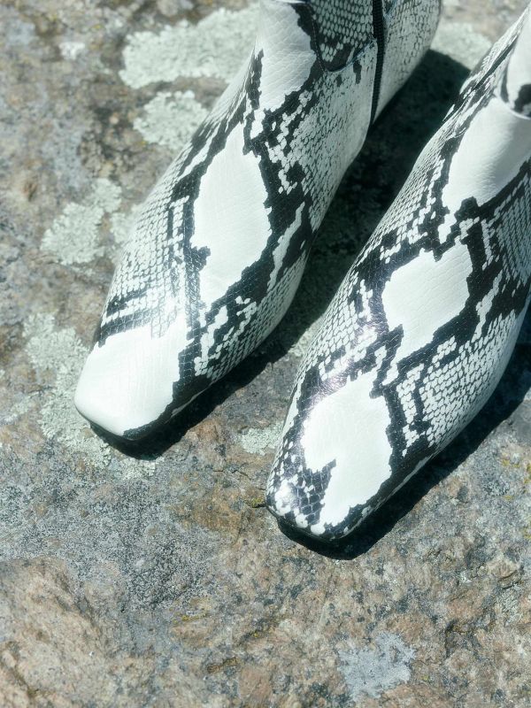 Snake print booties 905380044-804